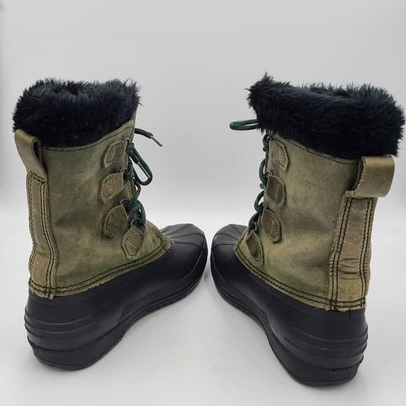 Sorel Badger Winter Boot Women's 8 - Olive Green - Picture 3 of 7